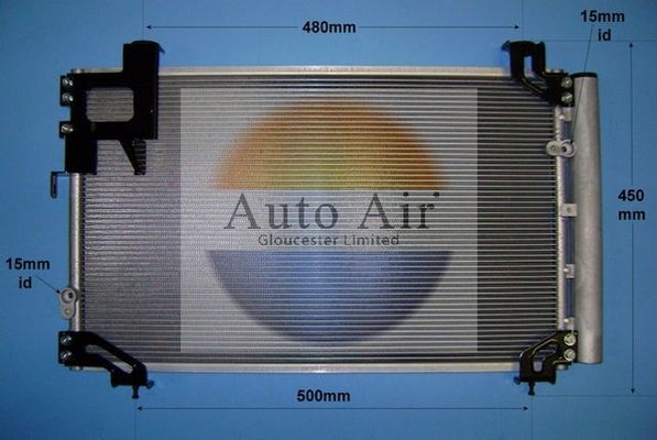 AUTO AIR 16-9927 Air Conditioning Condenser A/C Fits Toyota Avensis Corolla