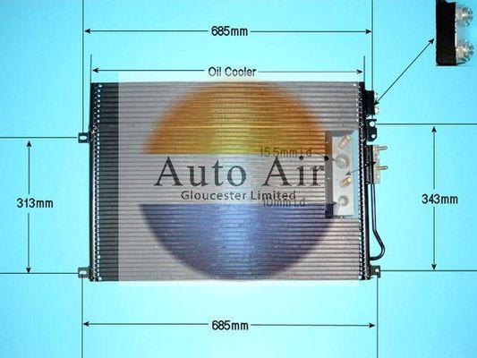 AUTO AIR 16-1353 Air Conditioning Condenser Fits Jeep Commander Grand Cherokee