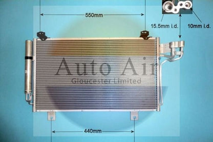 Auto Air 16-2064 A/C Air Con Condenser Air Conditioning Fits Mazda Mazda3 Mazda6