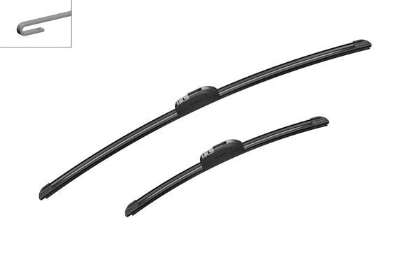 2 x BOSCH AR140S Wiper Blades (Pair) Fits Fiat Honda Hyundai Kia Suzuki Toyota
