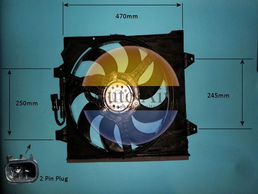 AUTO AIR 05-1357 Radiator Fan Electric Motor Centre Fits Fiat 500 500 C Ford Ka