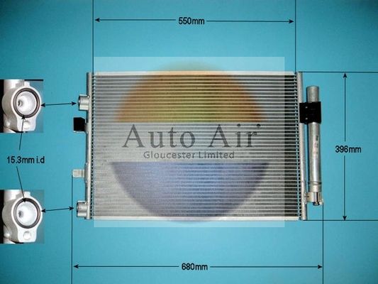 AUTO AIR 16-6226 Air Conditioning Condenser A/C Fits Ford C-Max Grand C-Max