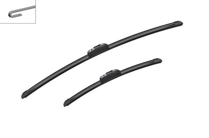 2x BOSCH Wiper Blades (Pair) Fits Honda Hyundai Kia Lexus Mazda Nissan Renault