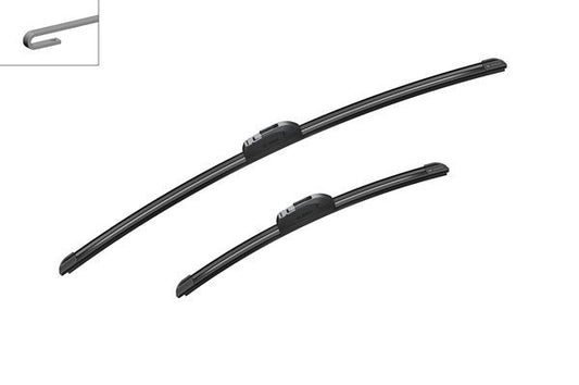 2x BOSCH Wiper Blades (Pair) Fits Honda Hyundai Kia Lexus Mazda Nissan Renault