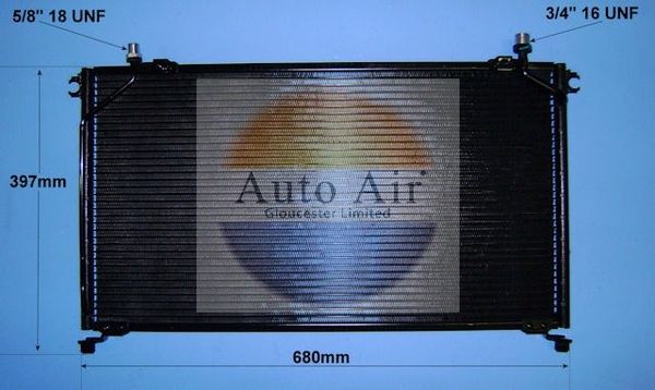 AUTO AIR 16-6202 Air Conditioning Condenser Fits Ford Maverick Nissan Terrano II