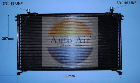 AUTO AIR 16-6202 Air Conditioning Condenser Fits Ford Maverick Nissan Terrano II