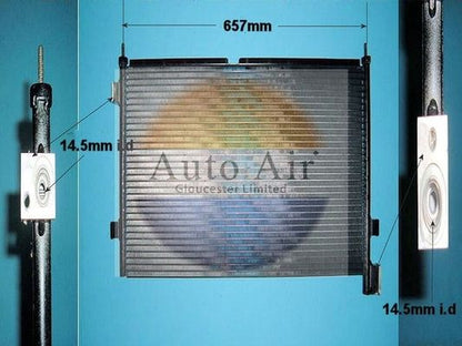 AUTO AIR 16-1038 Air Conditioning Condenser A/C Air Con Replacement Fits VOLVO