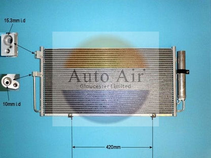 Auto Air 16-1105 A/C Air Con Condenser Air Conditioning Fits Subaru Impreza