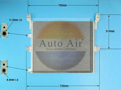 AUTO AIR 16-9923 Air Conditioning Condenser A/C Air Con Fits RENAULT TRUCKS