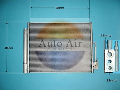 Auto Air 16-6224 A/C Air Con Condenser Air Conditioning Fits Vauxhall Meriva