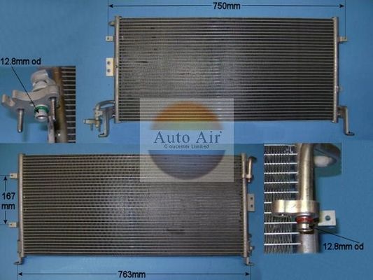 AUTO AIR 16-1998 Air Condenser A/C Air Conditioning Fits Hyundai Sonata XG