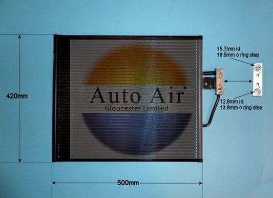 AUTO AIR 16-6599 Air Conditioning Condenser A/C Air Con Fits BMW 5 Series