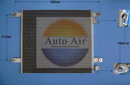 AUTO AIR 16-2022 Air Conditioning Condenser A/C Air Con Replacement Fits DAF