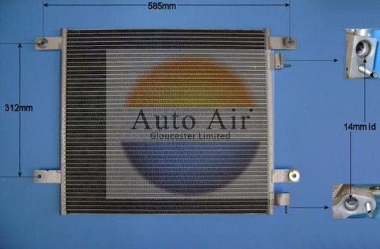 AUTO AIR 16-2022 Air Conditioning Condenser A/C Air Con Replacement Fits DAF