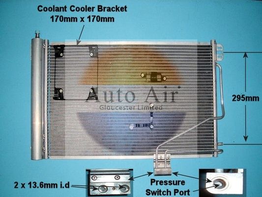 AUTO AIR 16-1210A Air Conditioning Condenser Fits Mercedes-Benz C-Class CLK