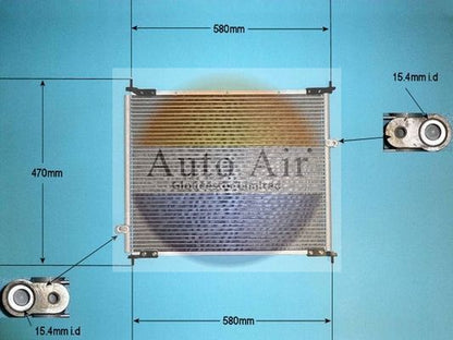 AUTO AIR 16-1143 Air Conditioning Condenser A/C Air Con Fits Honda Shuttle