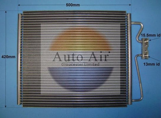 AUTO AIR 16-6595 Air Conditioning Condenser A/C Air Con Fits BMW 7 Series