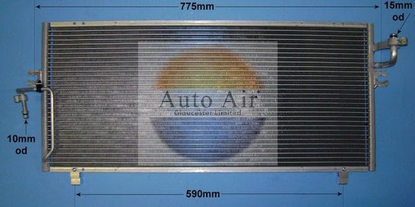 AUTO AIR 16-9120 Air Conditioning Condenser A/C Air Con Fits Nissan Primera