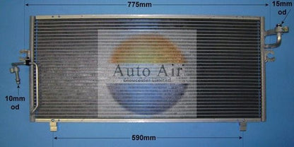AUTO AIR 16-9120 Air Conditioning Condenser A/C Air Con Fits Nissan Primera