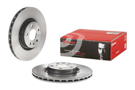 2x BREMBO 09.4939.41 Brake Disc Front Internally Vented Braking Fits Fiat 500L