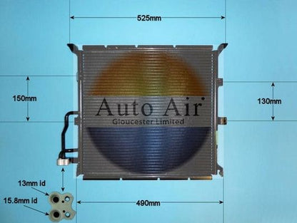 AUTO AIR 16-9688 Air Conditioning Condenser A/C Air Con For BMW 3 Series Z3