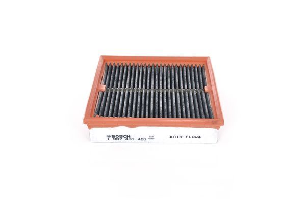 BOSCH 1987431451 Cabin Pollen Air Filter Interior 210mm Length For RENAULT VOLVO