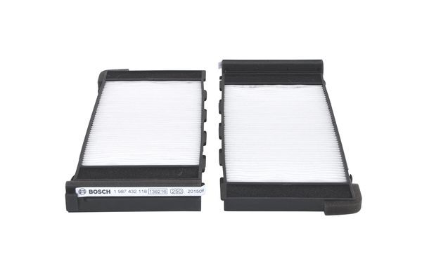 BOSCH 1987432118 Cabin Pollen Air Filter 256.5mm Length Fits Nissan Almera