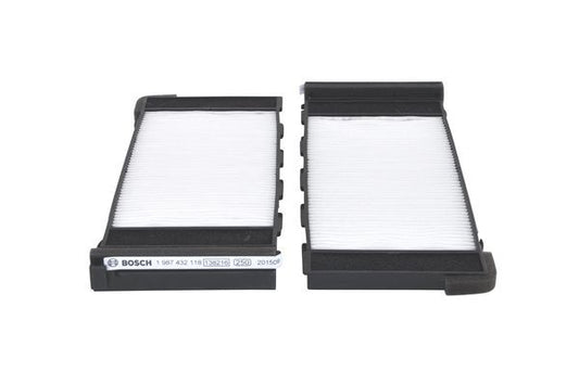 BOSCH 1987432118 Cabin Pollen Air Filter 256.5mm Length Fits Nissan Almera