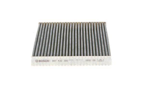 BOSCH 1987432380 Cabin Air Filter 210mm Length Fits Renault Laguna Vel Satis