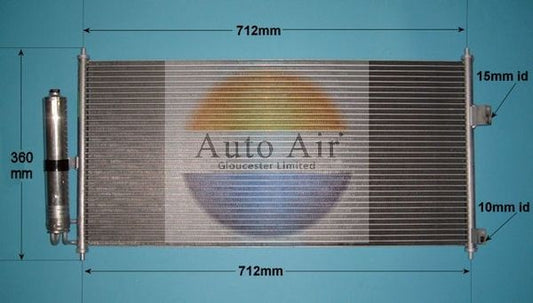 AUTO AIR 16-6219 Air Condenser A/C Air Conditioning Fits Nissan Almera Tino