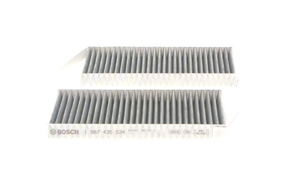 BOSCH 1987435534 Cabin Pollen Air Filter 253mm Length Fits Renault Latitude