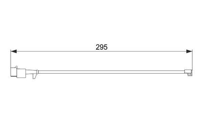 BOSCH 1987474575 Brake Pad Wear Warning Contact Rear 295mm Fits Iveco Daily