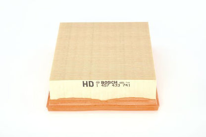 BOSCH 1457433741 Air Filter Insert 58mm Height 223mm Length Fits Vauxhall Vectra