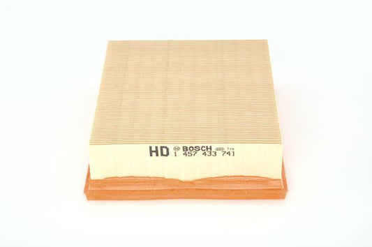 BOSCH 1457433741 Air Filter Insert 58mm Height 223mm Length Fits Vauxhall Vectra
