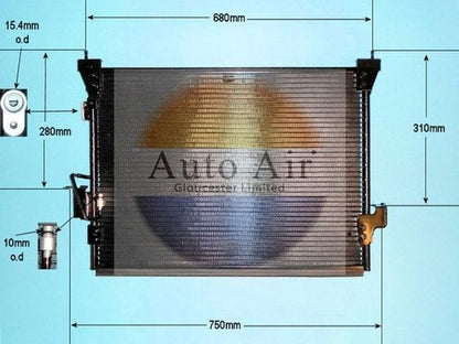 Auto Air 16-1294 A/C Air Con Condenser Air Conditioning For Land Rover Discovery