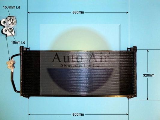 Auto Air 16-1306 A/C Air Con Condenser Air Conditioning Fits Subaru Impreza