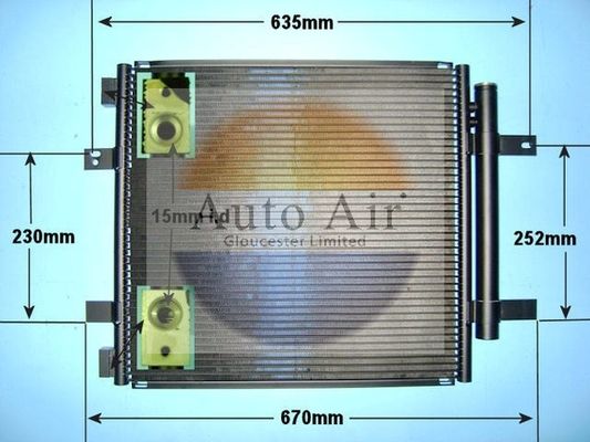 AUTO AIR 16-2051 Air Conditioning Condenser Air Con Replacement Fits Jaguar XJ