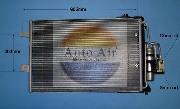 AUTO AIR 16-6218 Air Conditioning Condenser A/C Air Con Replacement For Vauxhall