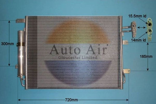 Auto Air 16-9815 A/C Condenser Air Conditioning Fits Land Rover Range Rover