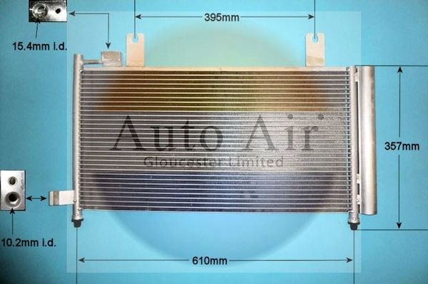 AUTO AIR 16-9987 Air Conditioning Condenser A/C Fits Fiat Sedici Suzuki SX4