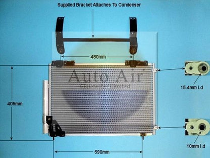 AUTO AIR 16-5271 Air Conditioning Condenser A/C Air Con Fits Honda Stream