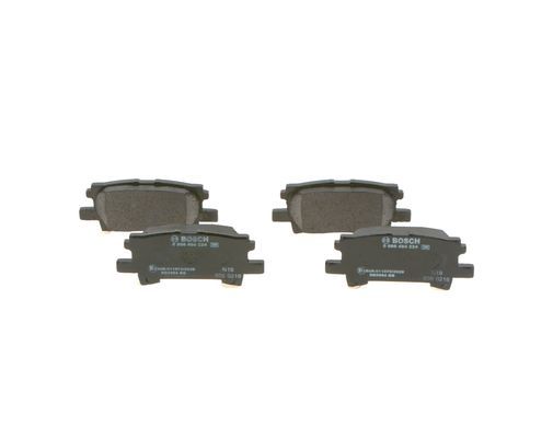BOSCH 0986494224 Brake Pad Set For Disc Brake Rear Fits Lexus RX Toyota Harrier