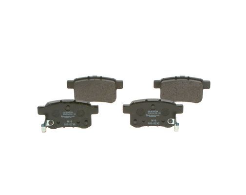 BOSCH 0986494338 Brake Pad Set For Disc Rear 46.6mm Height Fits Honda Accord
