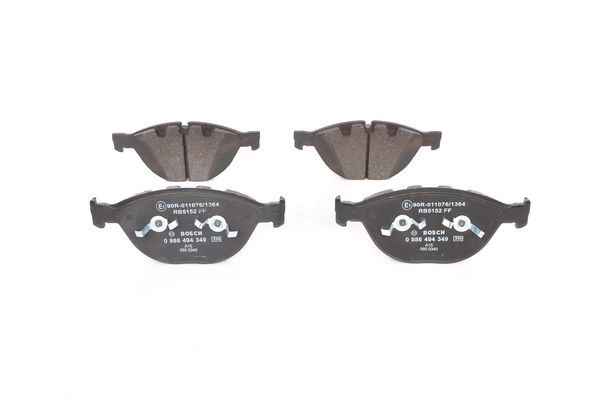 BOSCH 0986494349 Brake Pad Set For Disc Brake Front Fits Alpina BMW Rolls-Royce