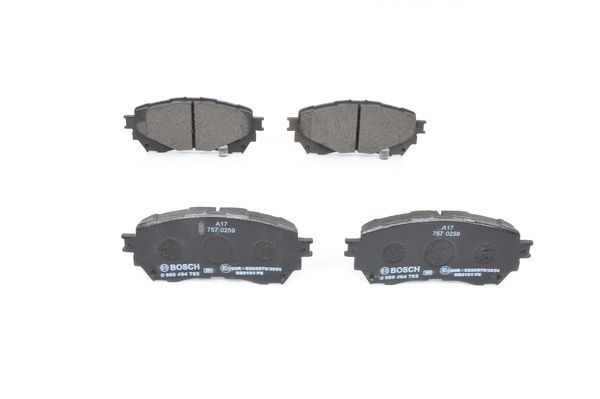 BOSCH 0986494793 Brake Pad Set For Disc Front 15.5mm Thickness Fits Mazda Mazda6