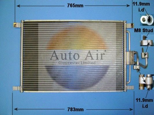 Auto Air 16-1170 A/C Air Con Condenser Air Conditioning Fits Jaguar XK8