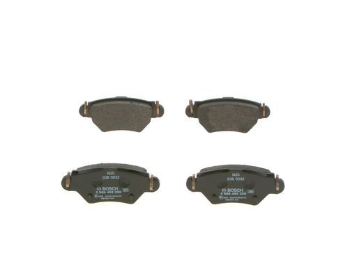 BOSCH 0986495250 Brake Pad Set For Disc Rear 16.5mm Thickness Fits Opel Vauxhall
