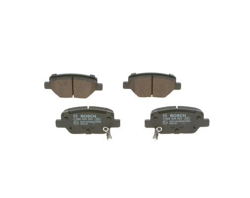 BOSCH 0986495393 Brake Pad Set For Disc Rear 17.4mm Thickness Fits Fiat Tipo