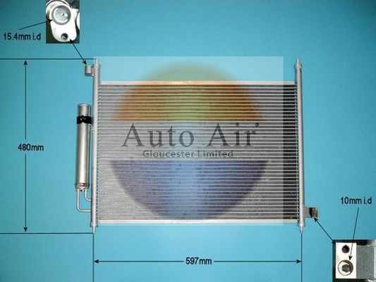 Auto Air 16-1366 A/C Air Con Condenser Air Conditioning Fits Honda FR-V
