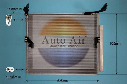 AUTO AIR 16-1432 Air Conditioning Condenser A/C Air Con Replacement Fits Toyota